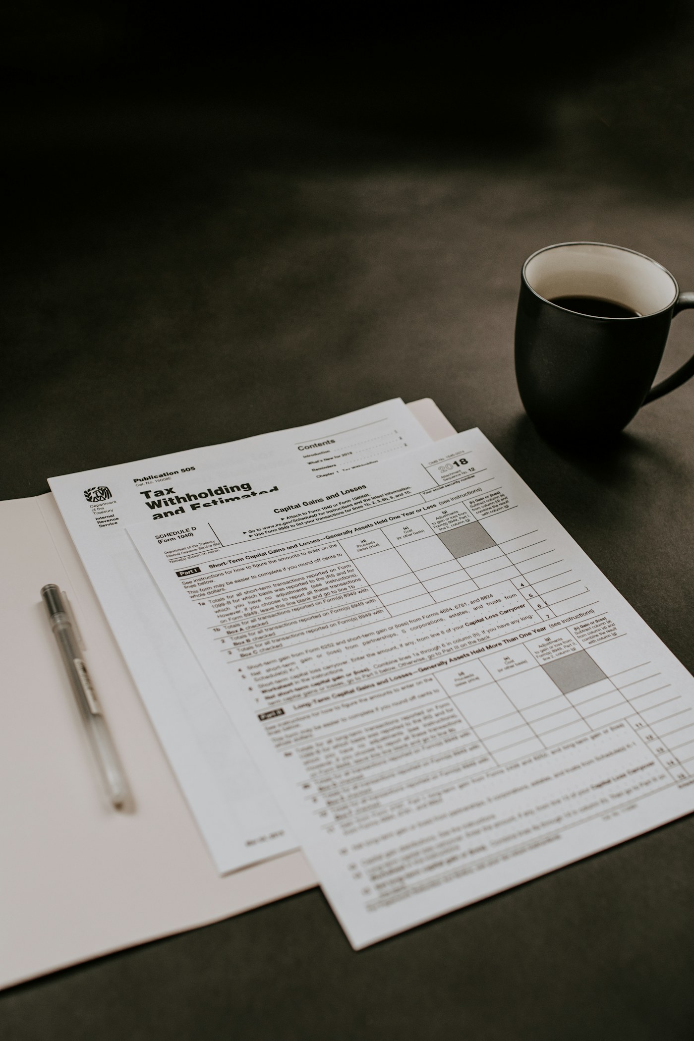 Financial paperwork laid out for a savings decision